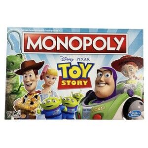 Disney Pixar Toy Story Monopoly Board Game 2018 Hasbro Parker Brothers Complete